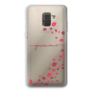 CaseCompany Kusjes: Samsung Galaxy A8 (2018) Transparant Hoesje