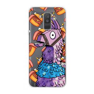 CaseCompany Loot Burger: Samsung Galaxy A6 Plus (2018) Transparant Hoesje