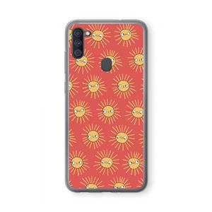 CaseCompany Zon: Samsung Galaxy A11 Transparant Hoesje