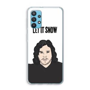 CaseCompany Let It Snow: Samsung Galaxy A32 4G Transparant Hoesje