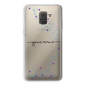 CaseCompany Sterren: Samsung Galaxy A8 (2018) Transparant Hoesje