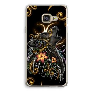 CaseCompany Huilende Wolf: Samsung A3 (2017) Transparant Hoesje