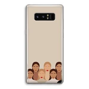 CaseCompany Girls girls girls: Samsung Galaxy Note 8 Transparant Hoesje