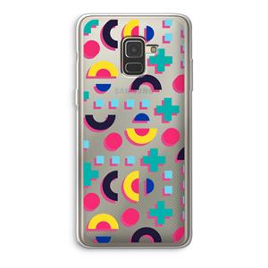 CaseCompany 8-bit N°2: Samsung Galaxy A8 (2018) Transparant Hoesje