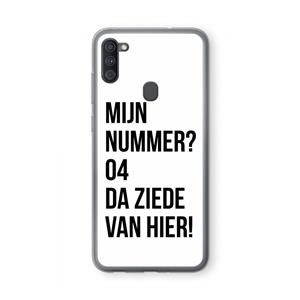 CaseCompany Da ziede van hier: Samsung Galaxy A11 Transparant Hoesje