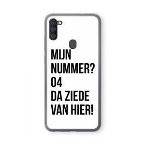 CaseCompany Da ziede van hier: Samsung Galaxy A11 Transparant Hoesje