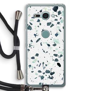 CaseCompany Terrazzo N°2: Sony Xperia XZ2 Compact Transparant Hoesje met koord