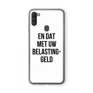 CaseCompany Belastinggeld: Samsung Galaxy A11 Transparant Hoesje