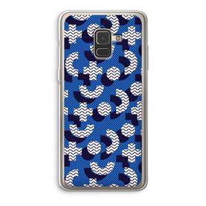 CaseCompany 8-bit N°5: Samsung Galaxy A8 (2018) Transparant Hoesje