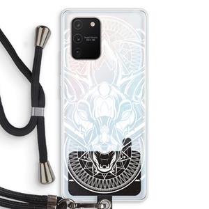 CaseCompany Oh Deer: Samsung Galaxy S10 Lite Transparant Hoesje met koord