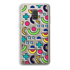 CaseCompany 8-bit N°6: Samsung Galaxy A8 (2018) Transparant Hoesje