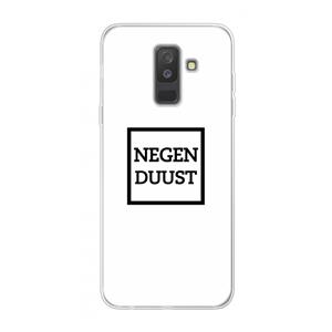 CaseCompany Negenduust vierkant: Samsung Galaxy A6 Plus (2018) Transparant Hoesje