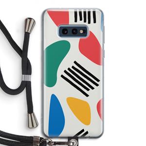 CaseCompany Illustratieve pop 1: Samsung Galaxy S10e Transparant Hoesje met koord