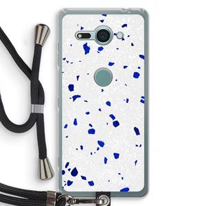 CaseCompany Terrazzo N°5: Sony Xperia XZ2 Compact Transparant Hoesje met koord