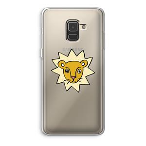 CaseCompany Kleine leeuw: Samsung Galaxy A8 (2018) Transparant Hoesje