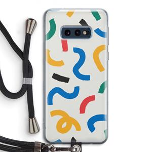CaseCompany Illustratieve pop 2: Samsung Galaxy S10e Transparant Hoesje met koord