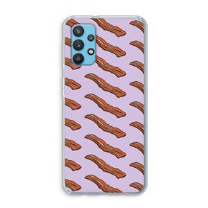 CaseCompany Bacon to my eggs #2: Samsung Galaxy A32 4G Transparant Hoesje