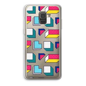 CaseCompany 8-bit N°7: Samsung Galaxy A8 (2018) Transparant Hoesje