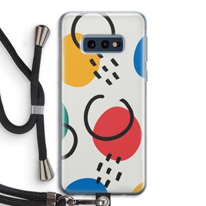 CaseCompany Illustratieve pop 3: Samsung Galaxy S10e Transparant Hoesje met koord