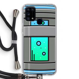 CaseCompany Chug Bottle: Samsung Galaxy M31 Transparant Hoesje met koord