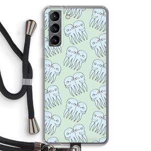 CaseCompany Octopussen: Samsung Galaxy S21 Transparant Hoesje met koord