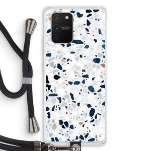 CaseCompany Terrazzo N°1: Samsung Galaxy S10 Lite Transparant Hoesje met koord