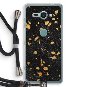 CaseCompany Terrazzo N°7: Sony Xperia XZ2 Compact Transparant Hoesje met koord