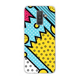 CaseCompany Pop Art #1: Samsung Galaxy A6 Plus (2018) Transparant Hoesje