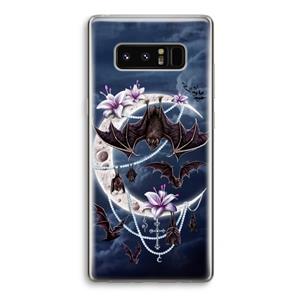 CaseCompany Vleermuizen Maan: Samsung Galaxy Note 8 Transparant Hoesje
