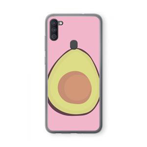 CaseCompany Avocado: Samsung Galaxy A11 Transparant Hoesje