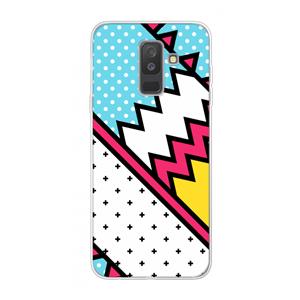 CaseCompany Pop Art #2: Samsung Galaxy A6 Plus (2018) Transparant Hoesje