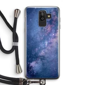 CaseCompany Nebula: Samsung Galaxy J8 (2018) Transparant Hoesje met koord