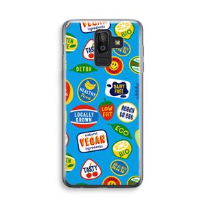 CaseCompany Fruitsticker: Samsung Galaxy J8 (2018) Transparant Hoesje