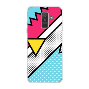 CaseCompany Pop Art #3: Samsung Galaxy A6 Plus (2018) Transparant Hoesje