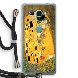 CaseCompany Der Kuss: Sony Xperia XZ2 Compact Transparant Hoesje met koord