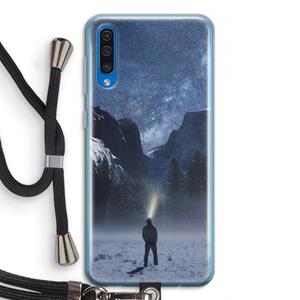 CaseCompany Wanderlust: Samsung Galaxy A50 Transparant Hoesje met koord