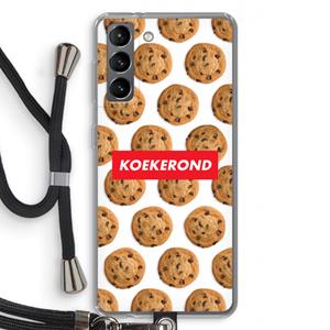 CaseCompany Koekerond: Samsung Galaxy S21 Transparant Hoesje met koord