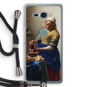 CaseCompany The Milkmaid: Sony Xperia XZ2 Compact Transparant Hoesje met koord