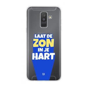 CaseCompany Laat de zon in je hart: Samsung Galaxy A6 Plus (2018) Transparant Hoesje