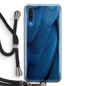 CaseCompany Pauw: Samsung Galaxy A50 Transparant Hoesje met koord