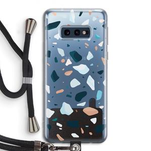CaseCompany Terrazzo N°13: Samsung Galaxy S10e Transparant Hoesje met koord