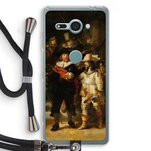 CaseCompany De Nachtwacht: Sony Xperia XZ2 Compact Transparant Hoesje met koord
