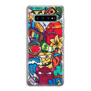 CaseCompany No Rules: Samsung Galaxy S10 Plus Transparant Hoesje