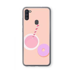 CaseCompany Donut: Samsung Galaxy A11 Transparant Hoesje