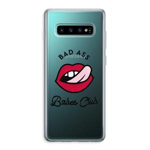 CaseCompany Badass Babes Club: Samsung Galaxy S10 Plus Transparant Hoesje