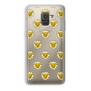 CaseCompany Leeuwenkoppen: Samsung Galaxy A8 (2018) Transparant Hoesje