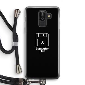 CaseCompany Hello: Samsung Galaxy J8 (2018) Transparant Hoesje met koord