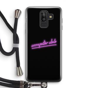 CaseCompany Vice Black: Samsung Galaxy J8 (2018) Transparant Hoesje met koord
