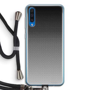 CaseCompany Musketon Halftone: Samsung Galaxy A50 Transparant Hoesje met koord