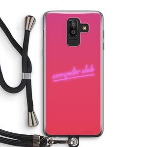 CaseCompany Vice Glow: Samsung Galaxy J8 (2018) Transparant Hoesje met koord